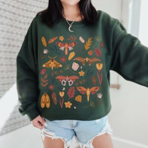 Folk Art Moth Sweatshirt