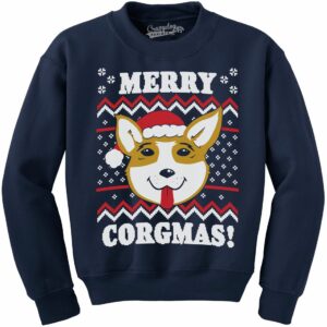 Merry Corgmas Crew Neck Sweatshirt Baziffy