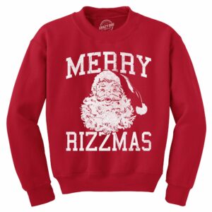 Merry Rizzmas Crew Neck Sweatshirt Baziffy
